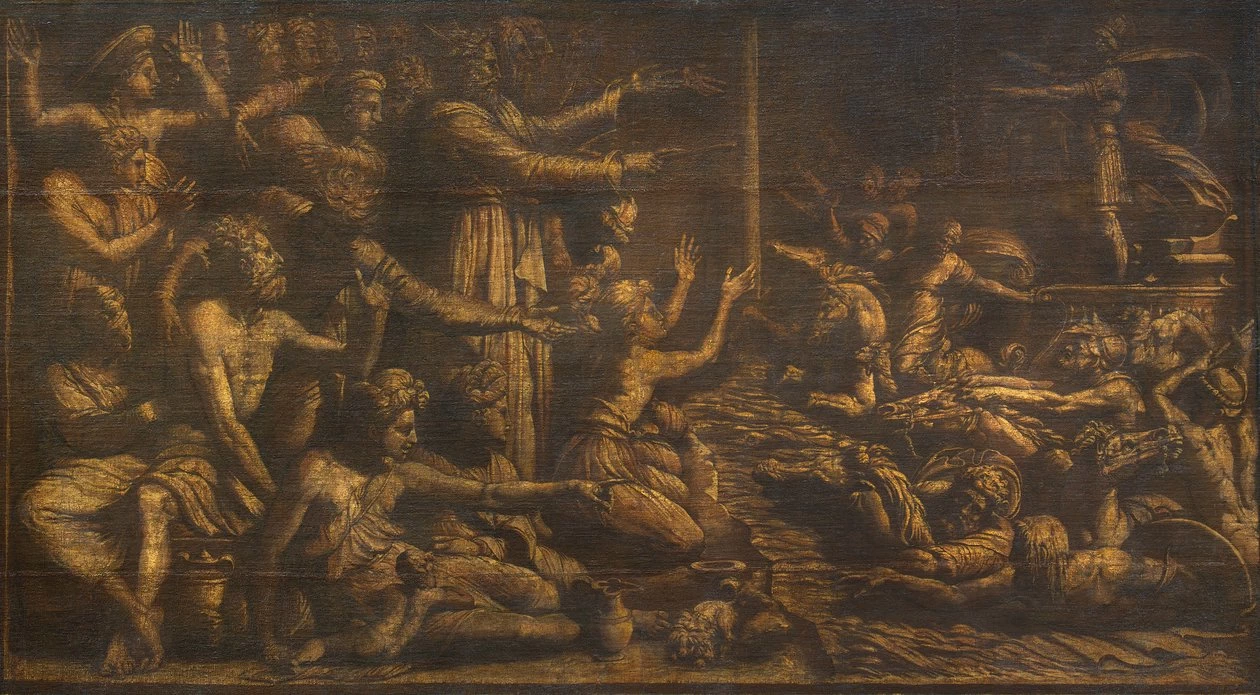 Perin del Vaga - Attraversamento del mar Rosso, Pinacoteca Brera, Milano